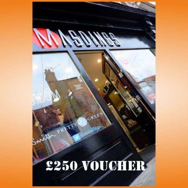 £250 Voucher to Spend in MASDINGS / OXYGEN NEWARK  - DRAW 9th JULY