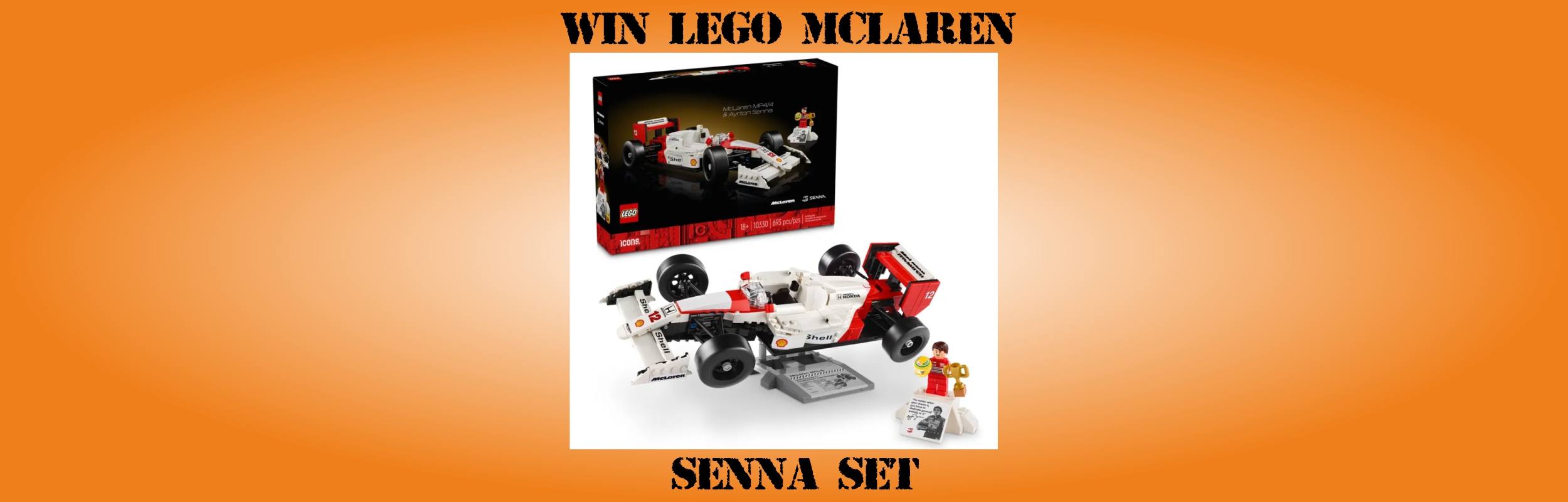 LEGO MCLAREN & SENNA (10330) - DRAWN FRIDAY 20TH SEPTEMBER